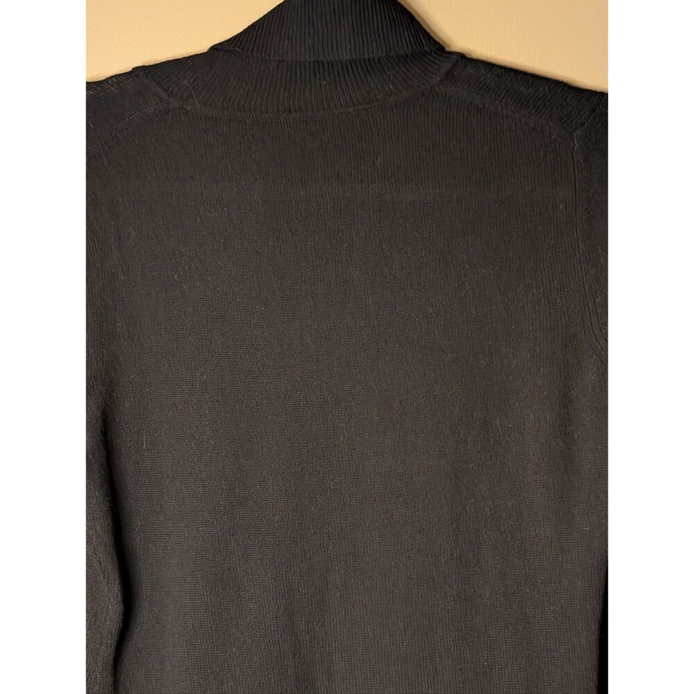 Charter Club Luxury 100% cashmere black classic turtleneck size Small basic Soft - Picture 3 of 8